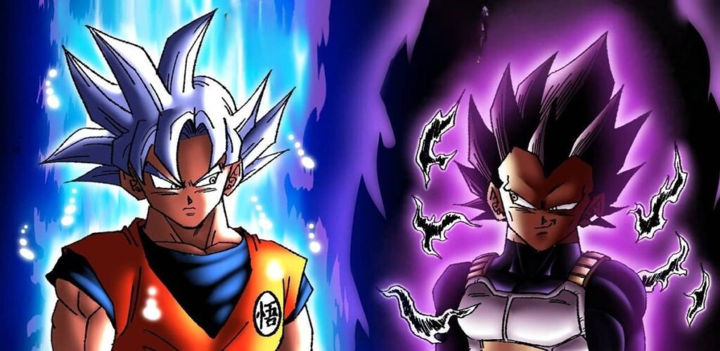 Goku ultra Instinct and Vegeta Ultra ego