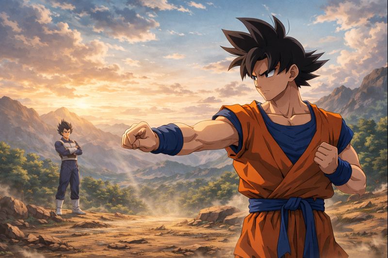 Goku and vegeta dragon ball super