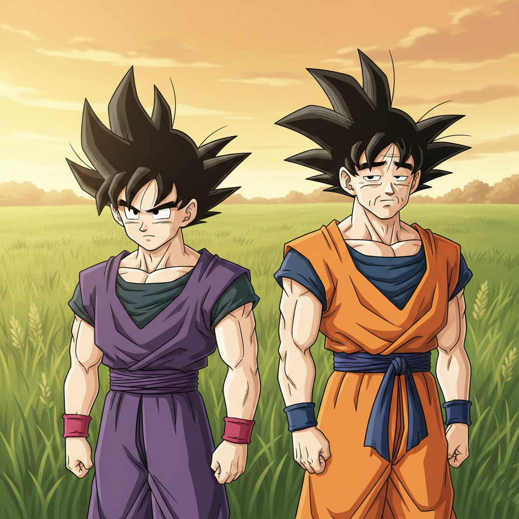 GOhan And Goku OLd