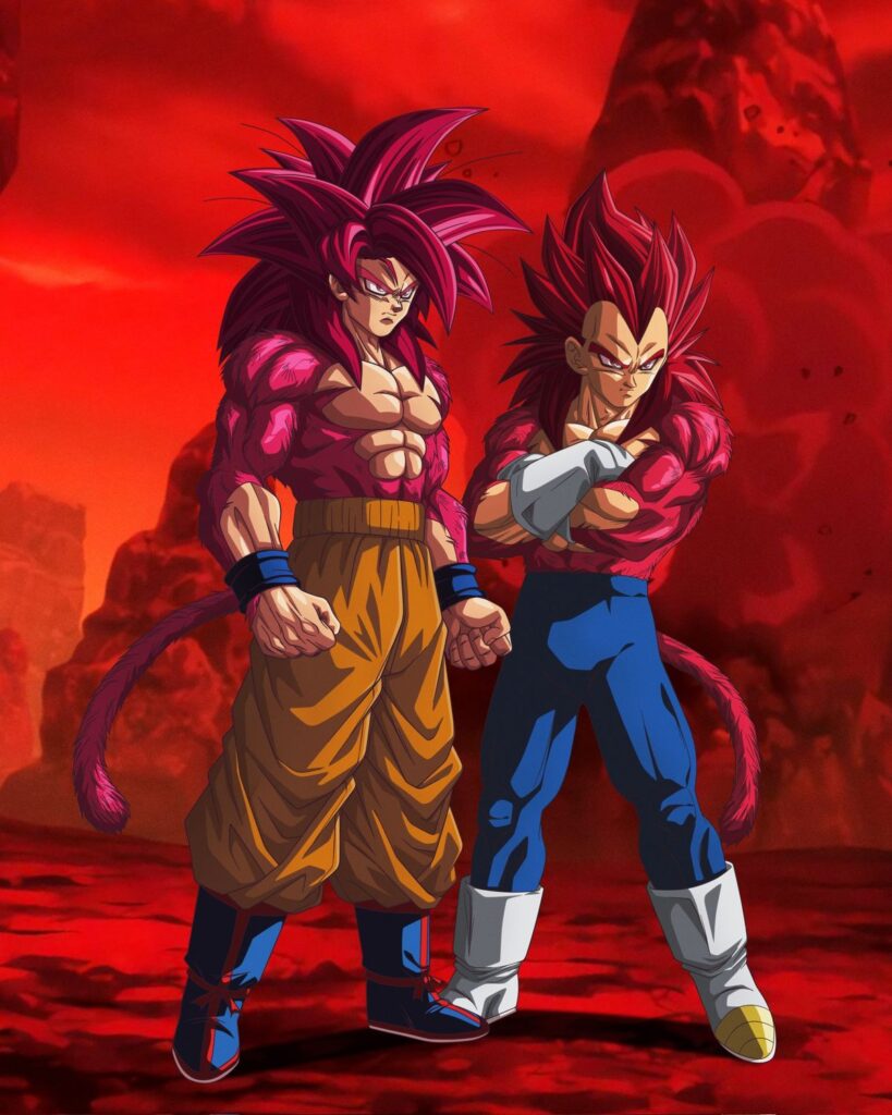 Goku and vegeta ssj4