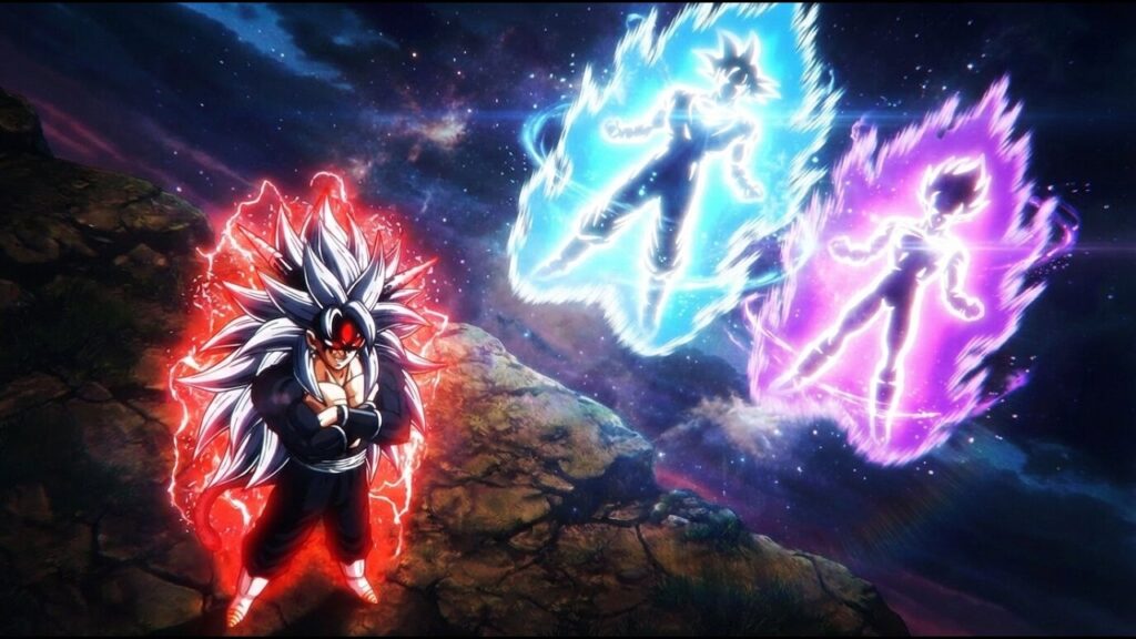 Ultra vegito and goku & vegeta